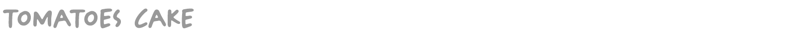 Tomatoes Cake font preview